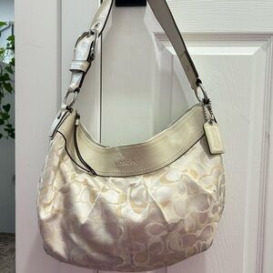 Coach Cream Shoulder Hobo Bag